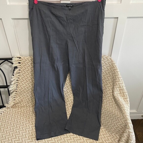 Eileen Fisher Side Zip Linen Blend Pants - Picture 1 of 11
